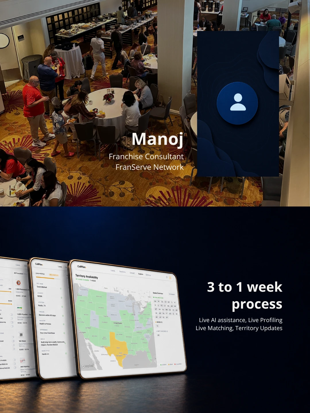 Manoj's application screens from previous project work
